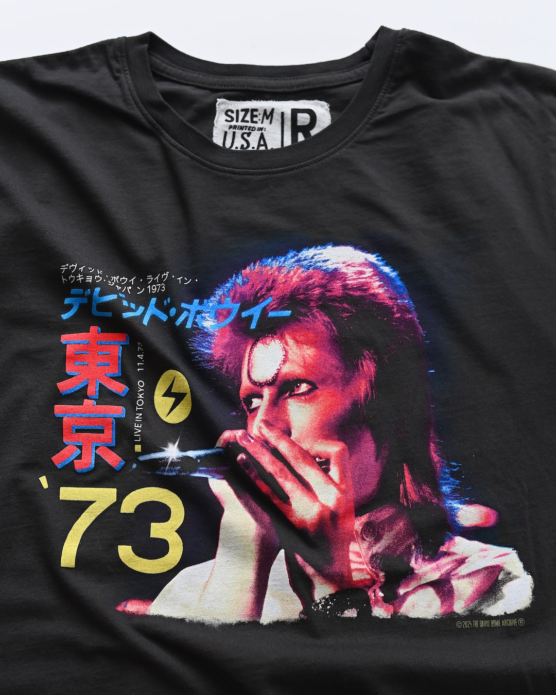 David Bowie 1973 Ziggy Stardust Black Tee