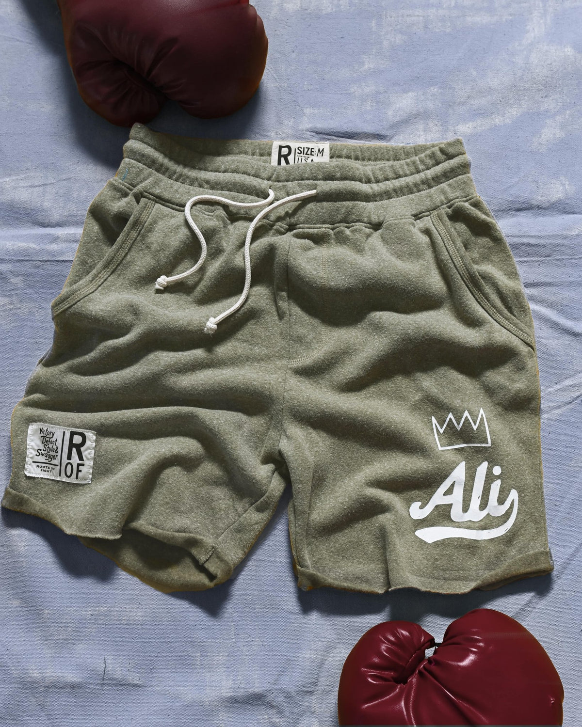 Ali Crown Olive Shorts - Roots of Fight Canada