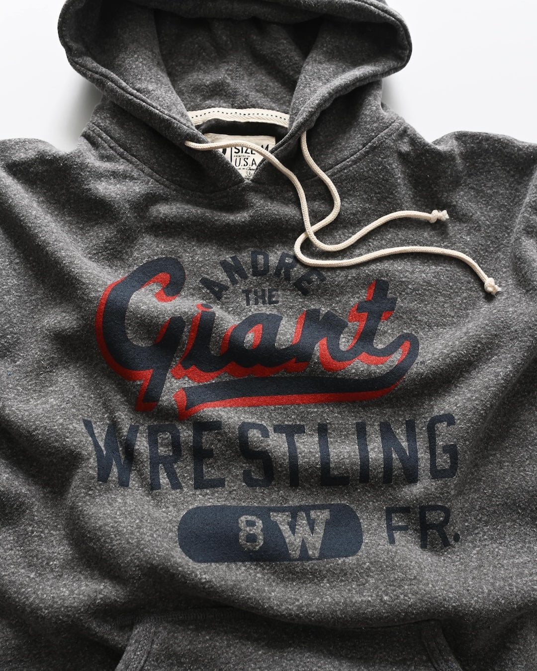 Andre the Giant 8W Grey PO Hoody - Roots of Fight Canada