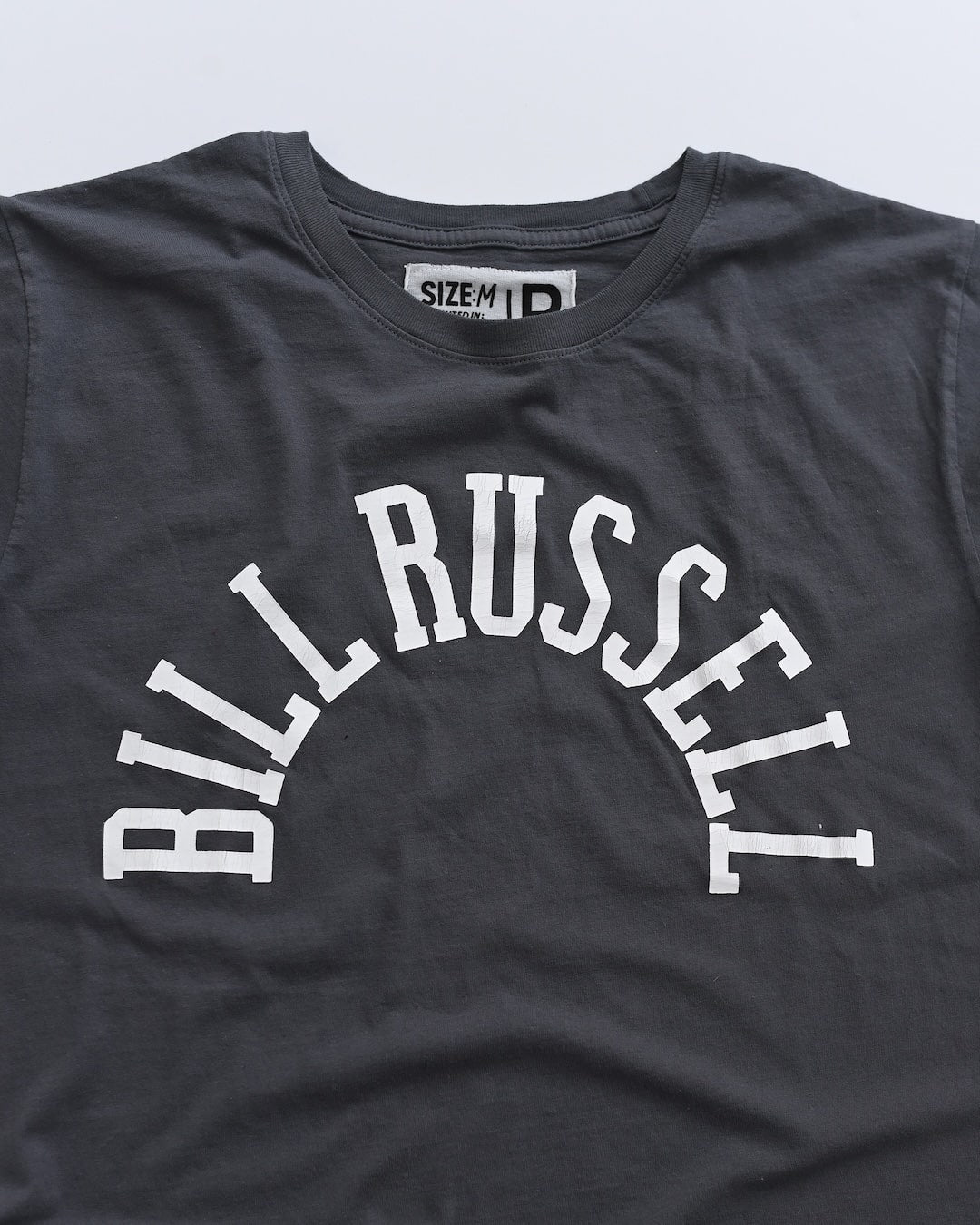 Bill Russell #6 Vintage Grey Tee - Roots of Fight Canada