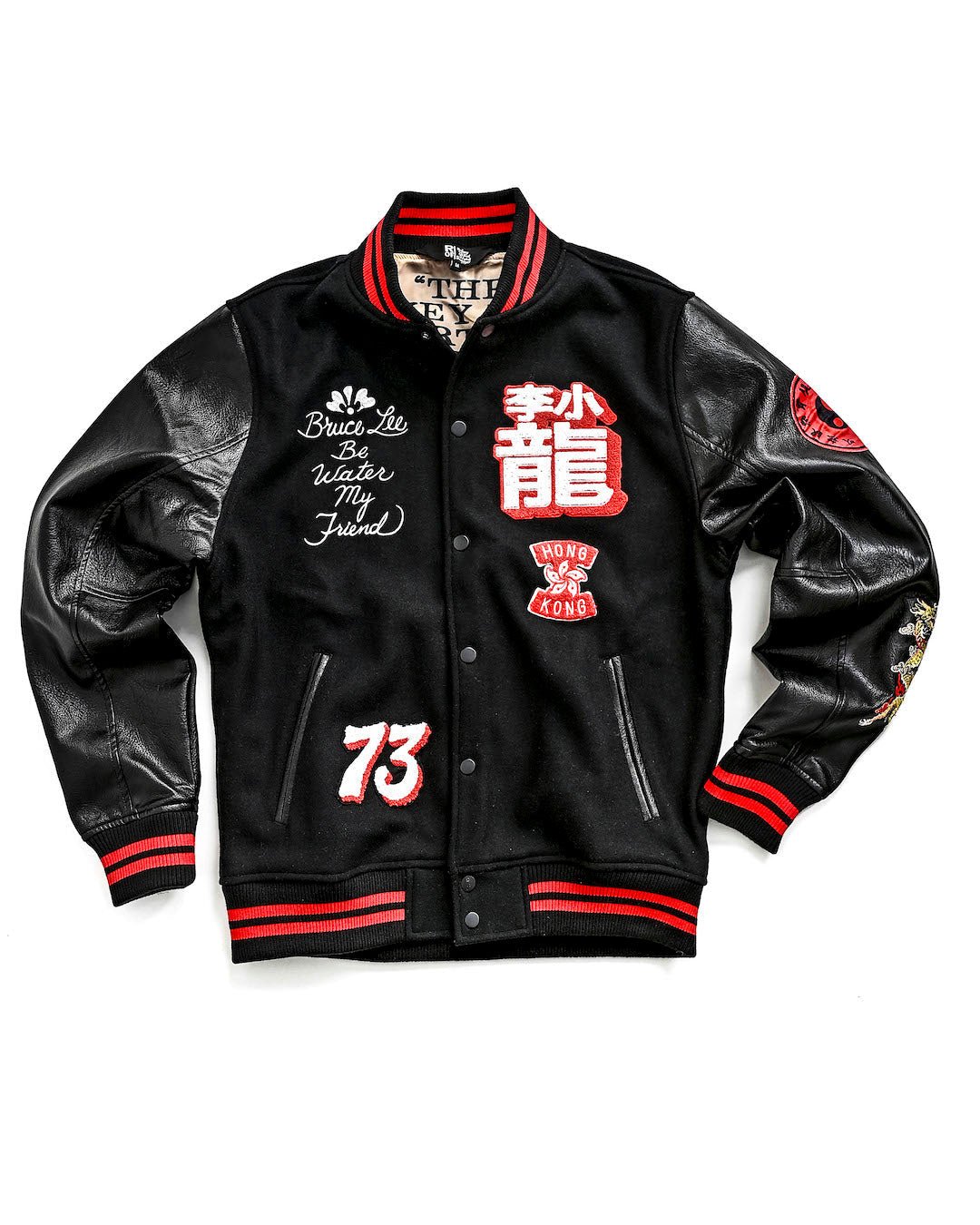 Bruce Lee Be Water Melton Jacket - Roots of Fight Canada