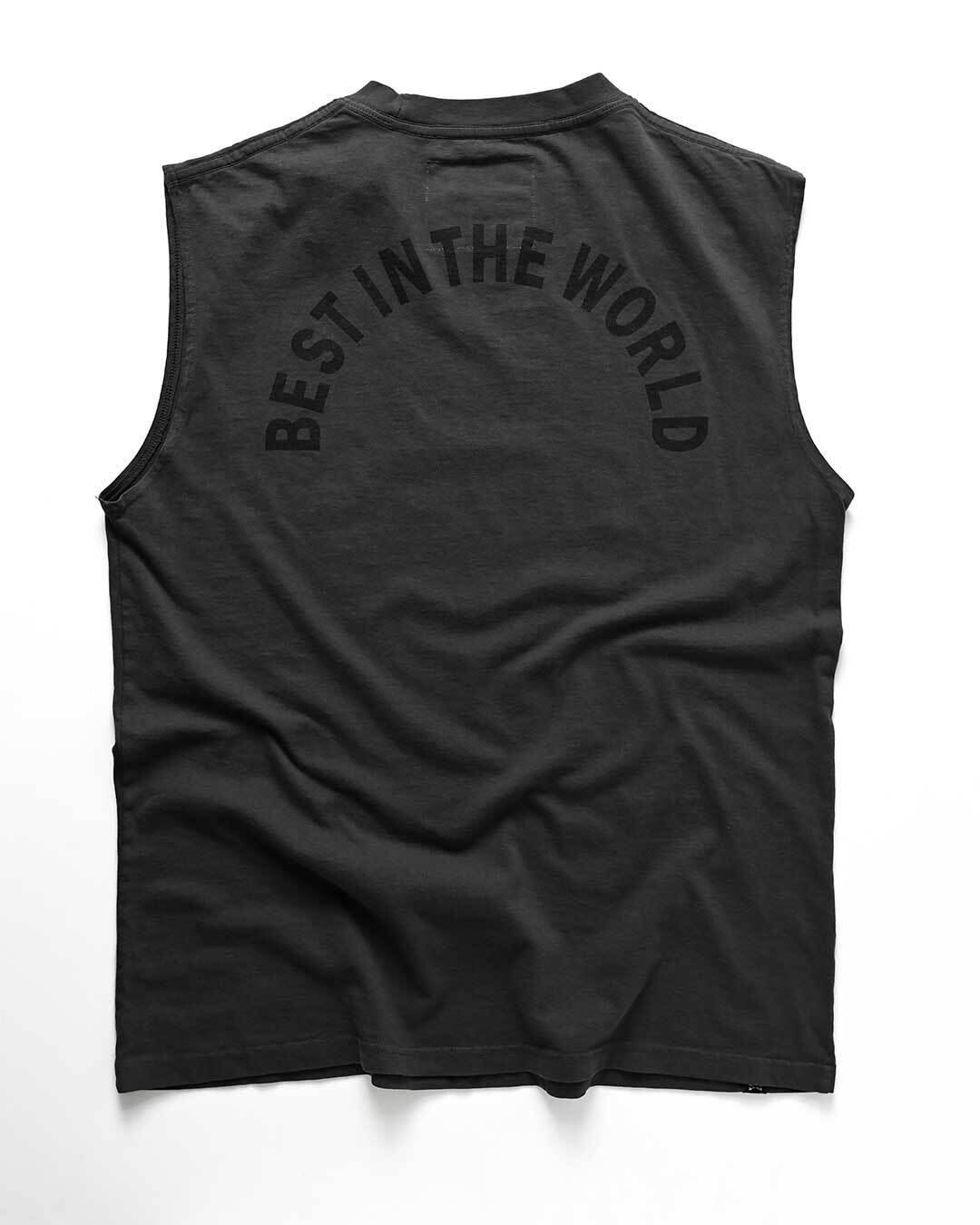 CM Punk &#39;Best in the World&#39; Black Muscle Tee - Roots of Fight Canada