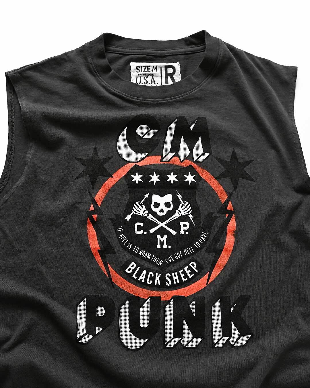 CM Punk &#39;Best in the World&#39; Black Muscle Tee - Roots of Fight Canada