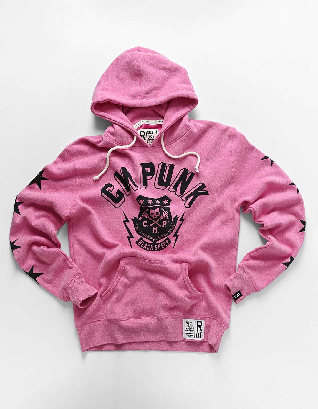 CM Punk &#39;Black Sheep&#39; Pink PO Hoody - Roots of Fight Canada