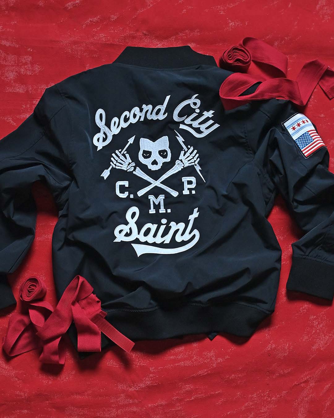 CM Punk &#39;Second City Saint&#39; Stadium Jacket - Roots of Fight Canada