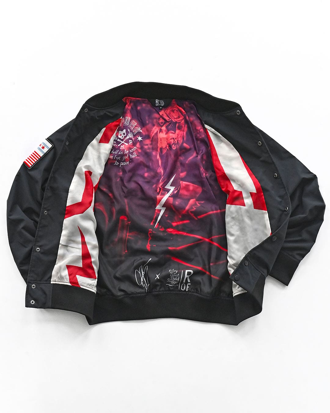 CM Punk &#39;Second City Saint&#39; Stadium Jacket - Roots of Fight Canada