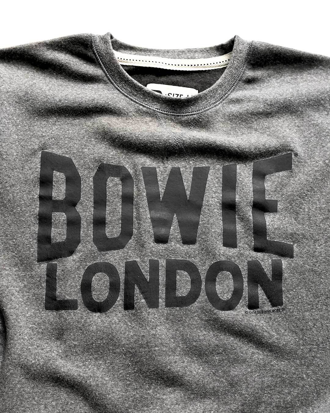 David Bowie London Grey Sweatshirt - Roots of Fight Canada