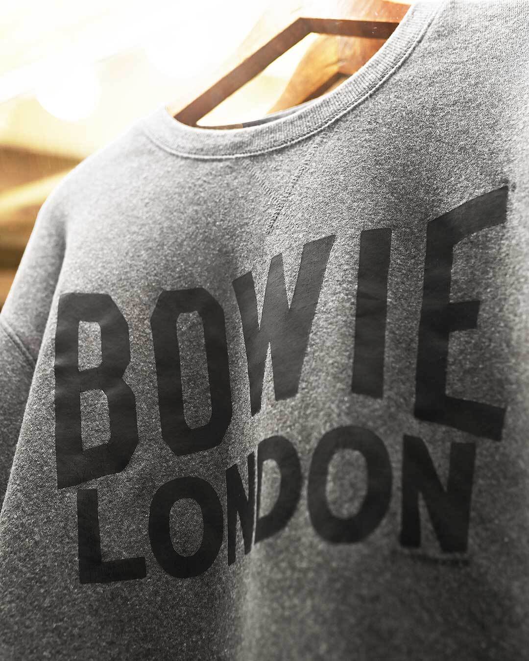 David Bowie London Grey Sweatshirt - Roots of Fight Canada