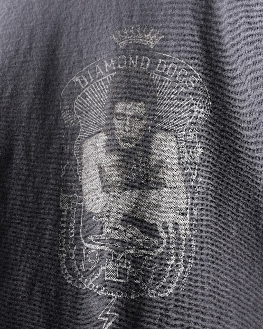 Davie Bowie 1974 Diamond Dogs Black Tee - Roots of Fight Canada