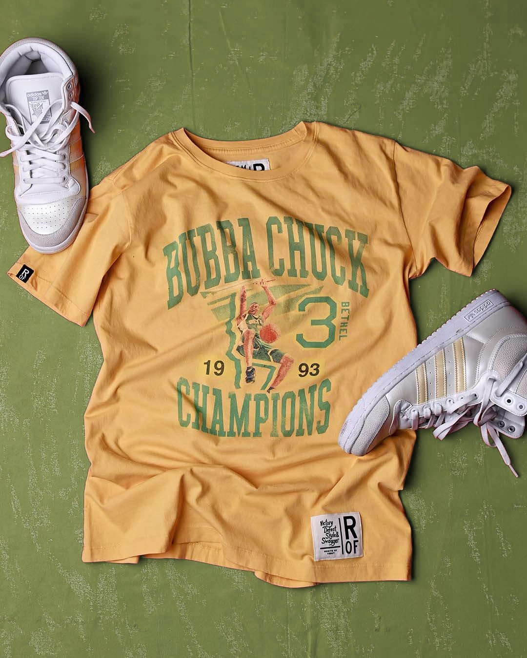 Iverson Bubba Chuck &#39;93 Gold Tee - Roots of Fight Canada