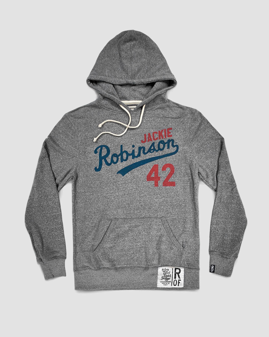 Jackie Robinson #42 Classic Grey PO Hoody - Roots of Fight Canada