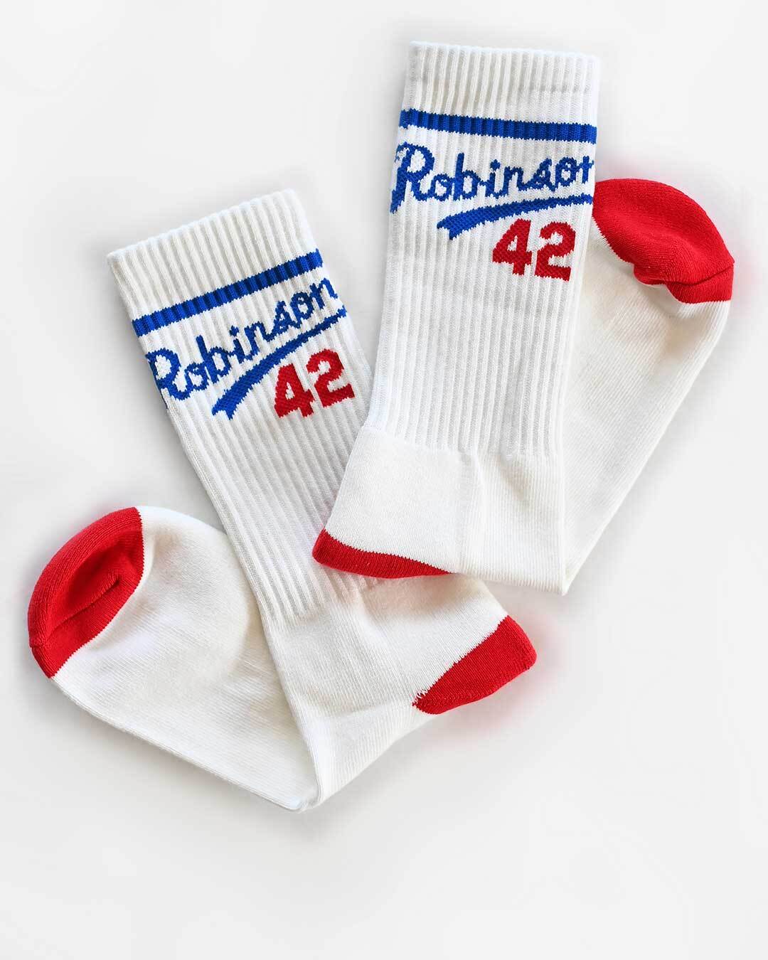 Jackie Robinson #42 White Socks - Roots of Fight Canada