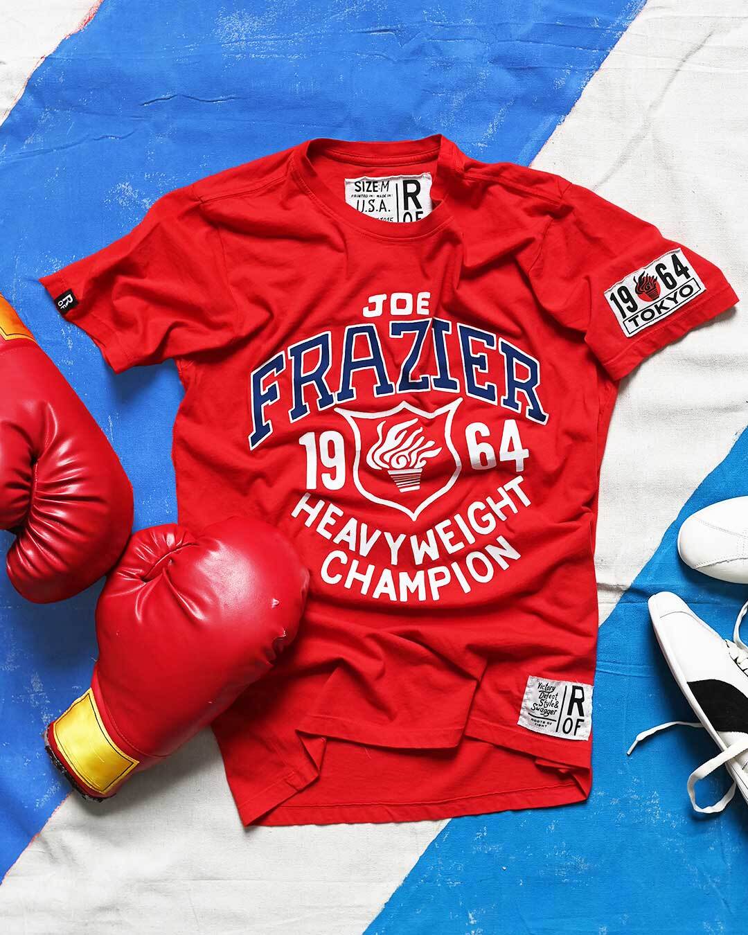 Joe Frazier Games 1964 Red Tee - Roots of Fight Canada