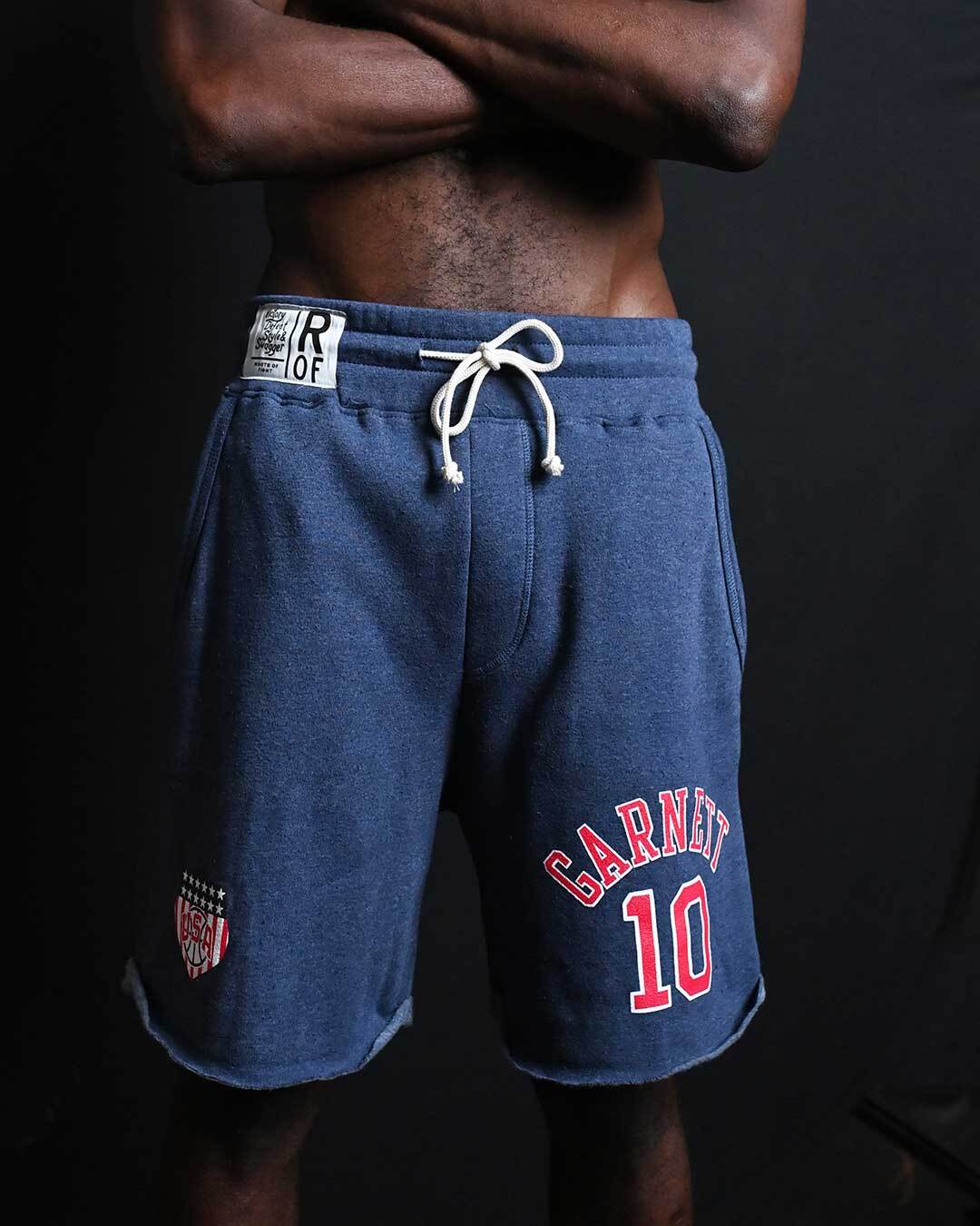 Kevin Garnett Games 2000 USA Navy Shorts - Roots of Fight Canada