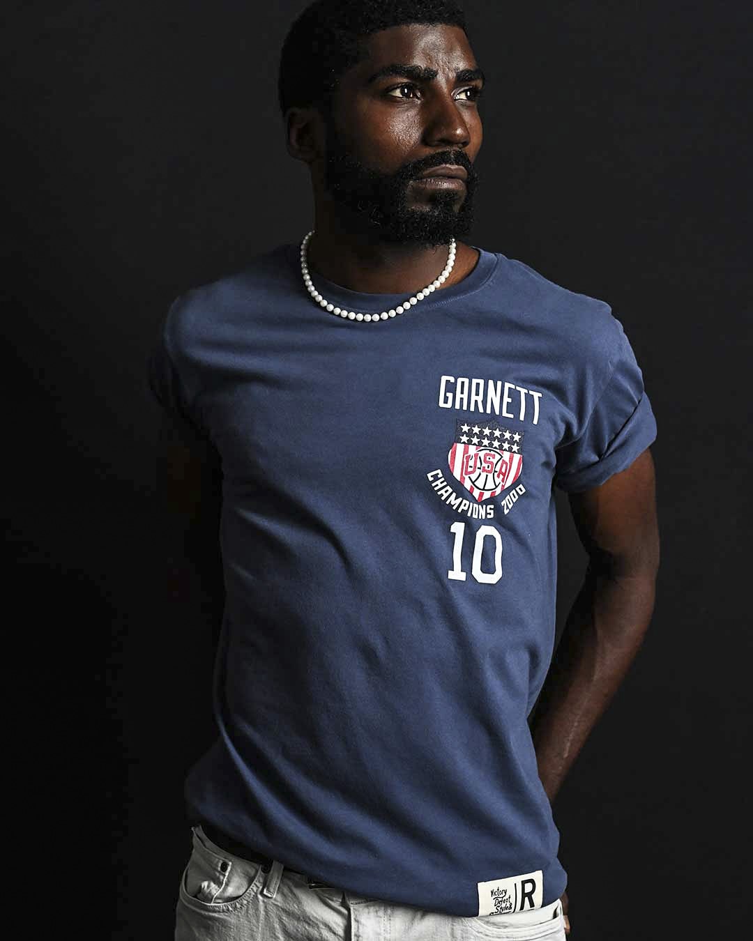 Kevin Garnett Games 2000 USA Navy Tee - Roots of Fight Canada