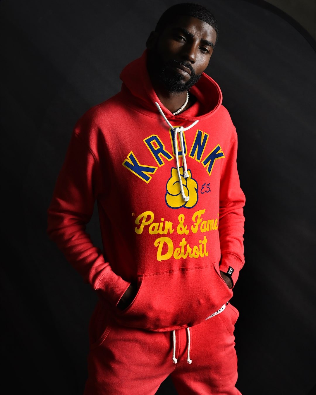 Kronk Pain &amp; Fame Red Hoody - Roots of Fight Canada