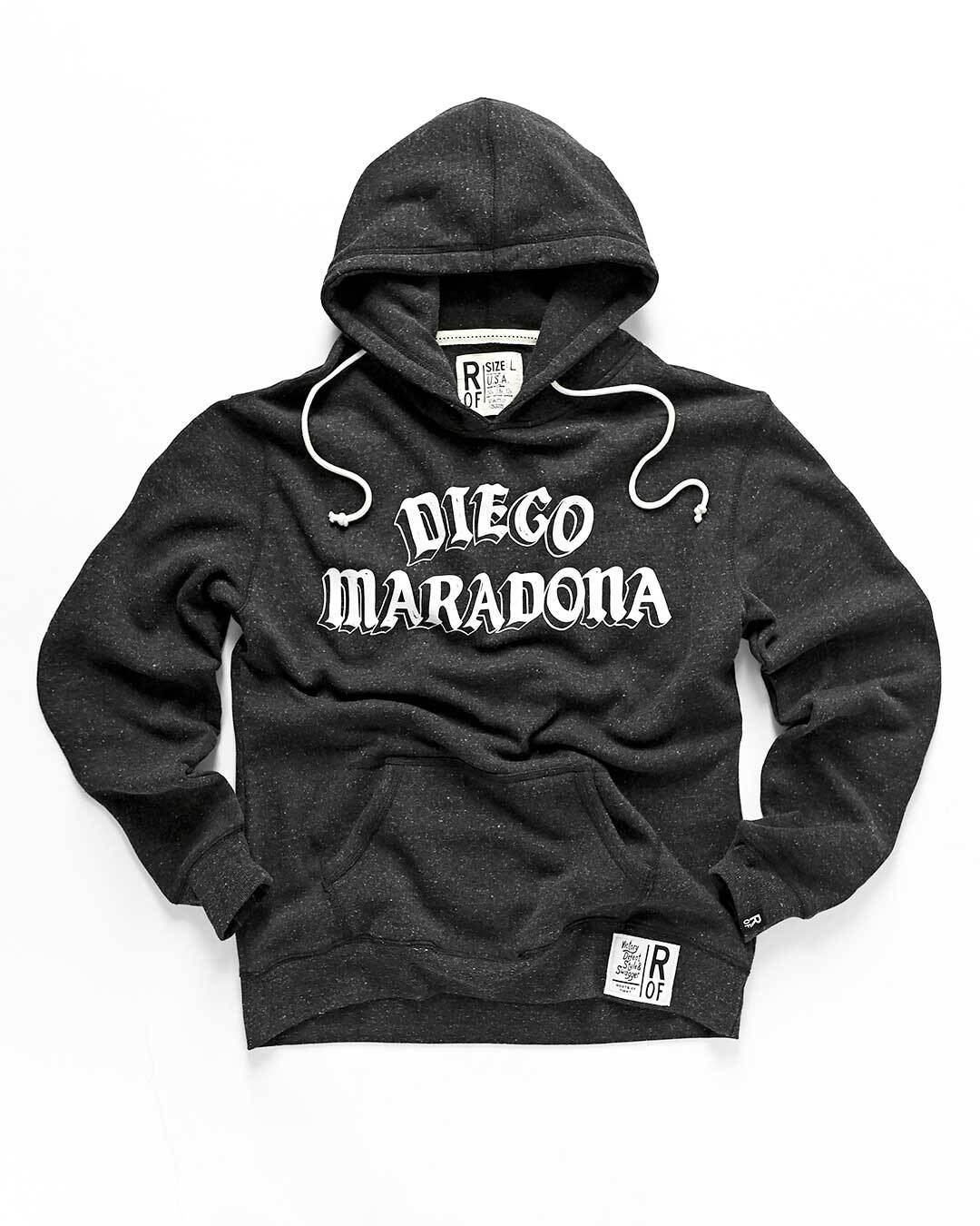 Maradona Dios De Futbol Black PO Hoody - Roots of Fight Canada