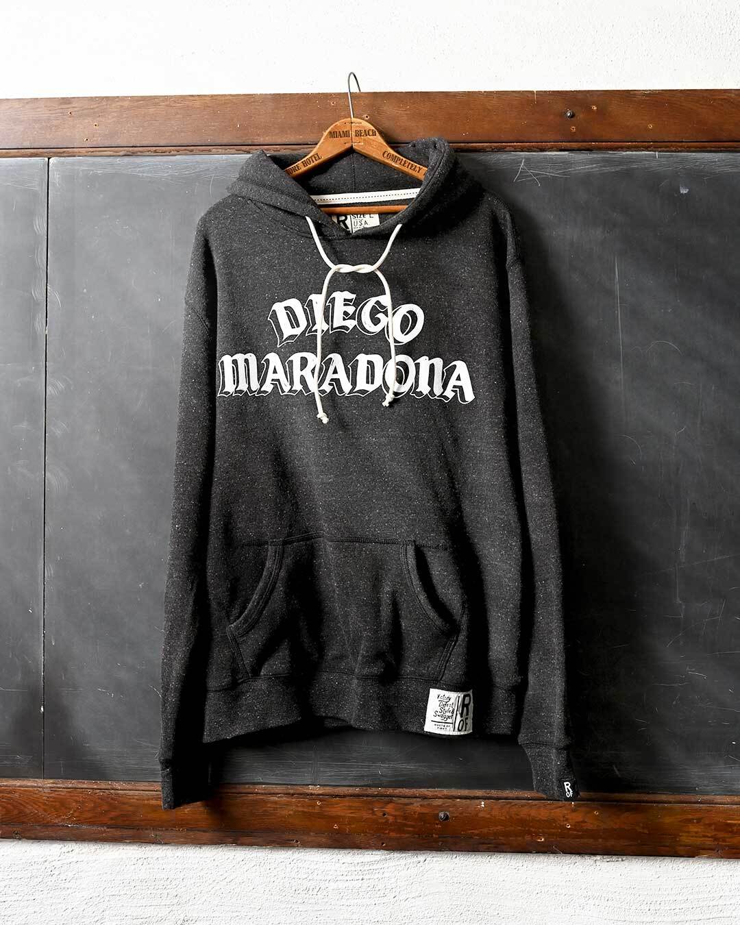 Maradona Dios De Futbol Black PO Hoody - Roots of Fight Canada