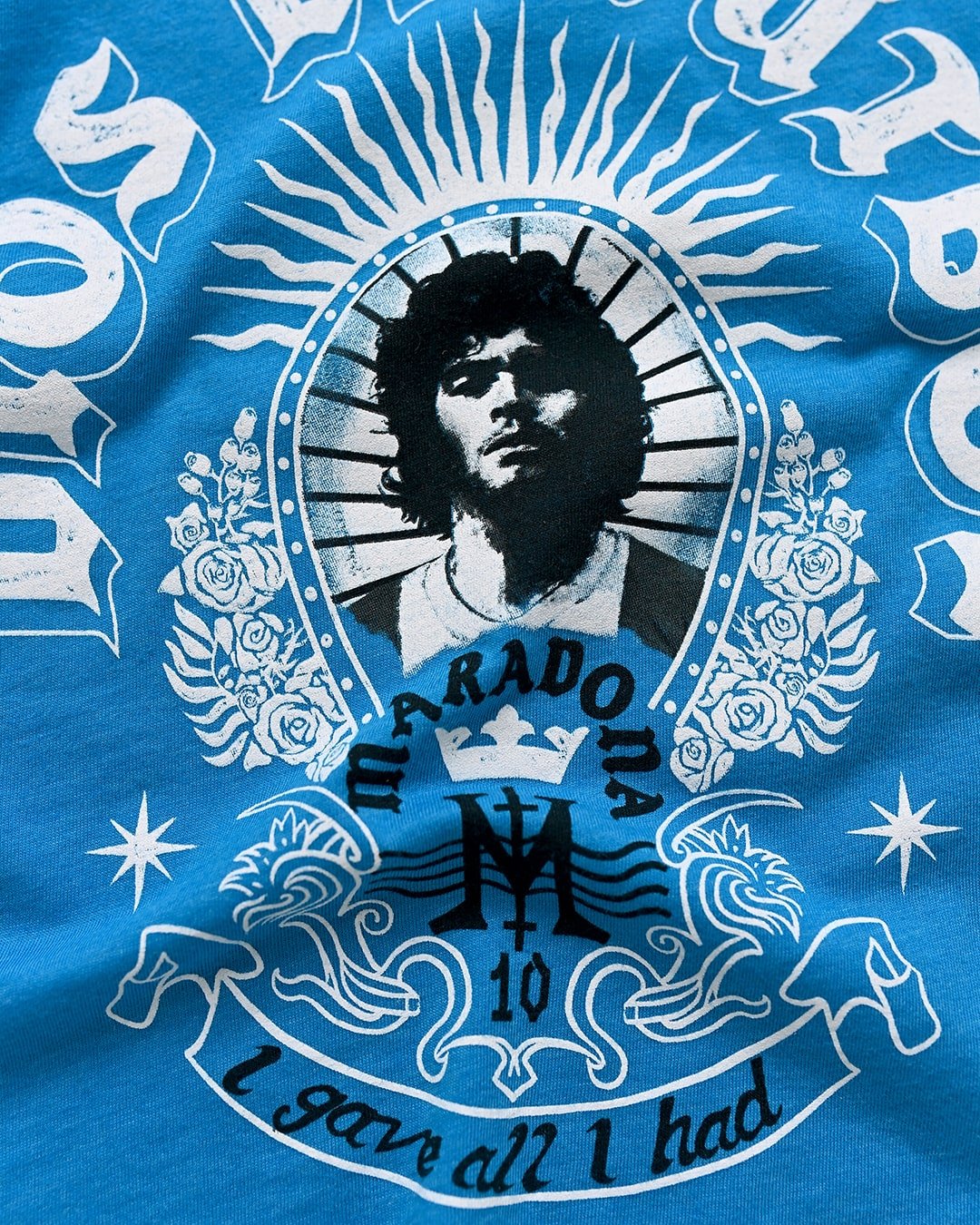 Maradona Dios De Futbol Blue Kid&#39;s Tee - Roots of Fight Canada