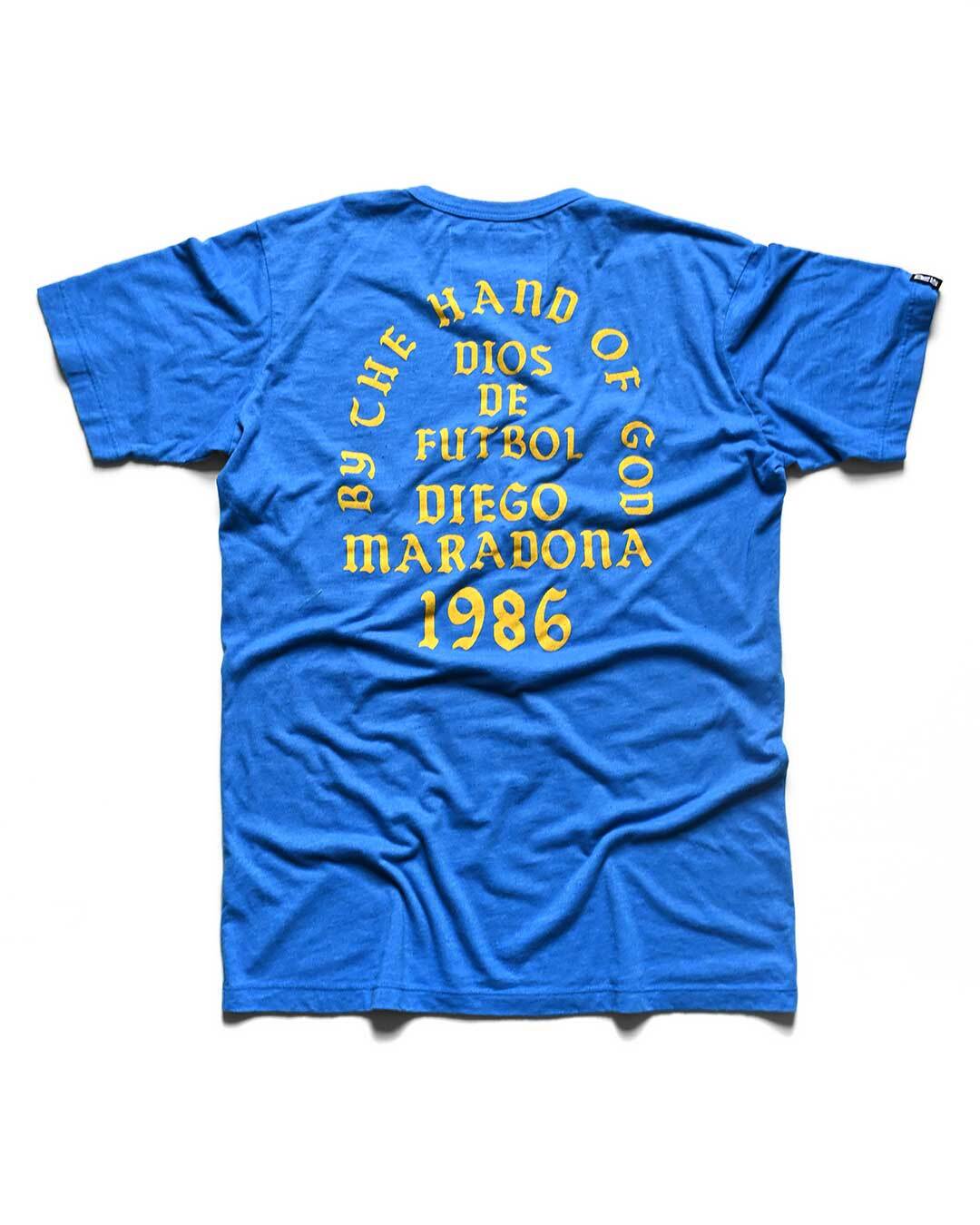 Maradona Dios De Futbol Blue Tee - Roots of Fight Canada