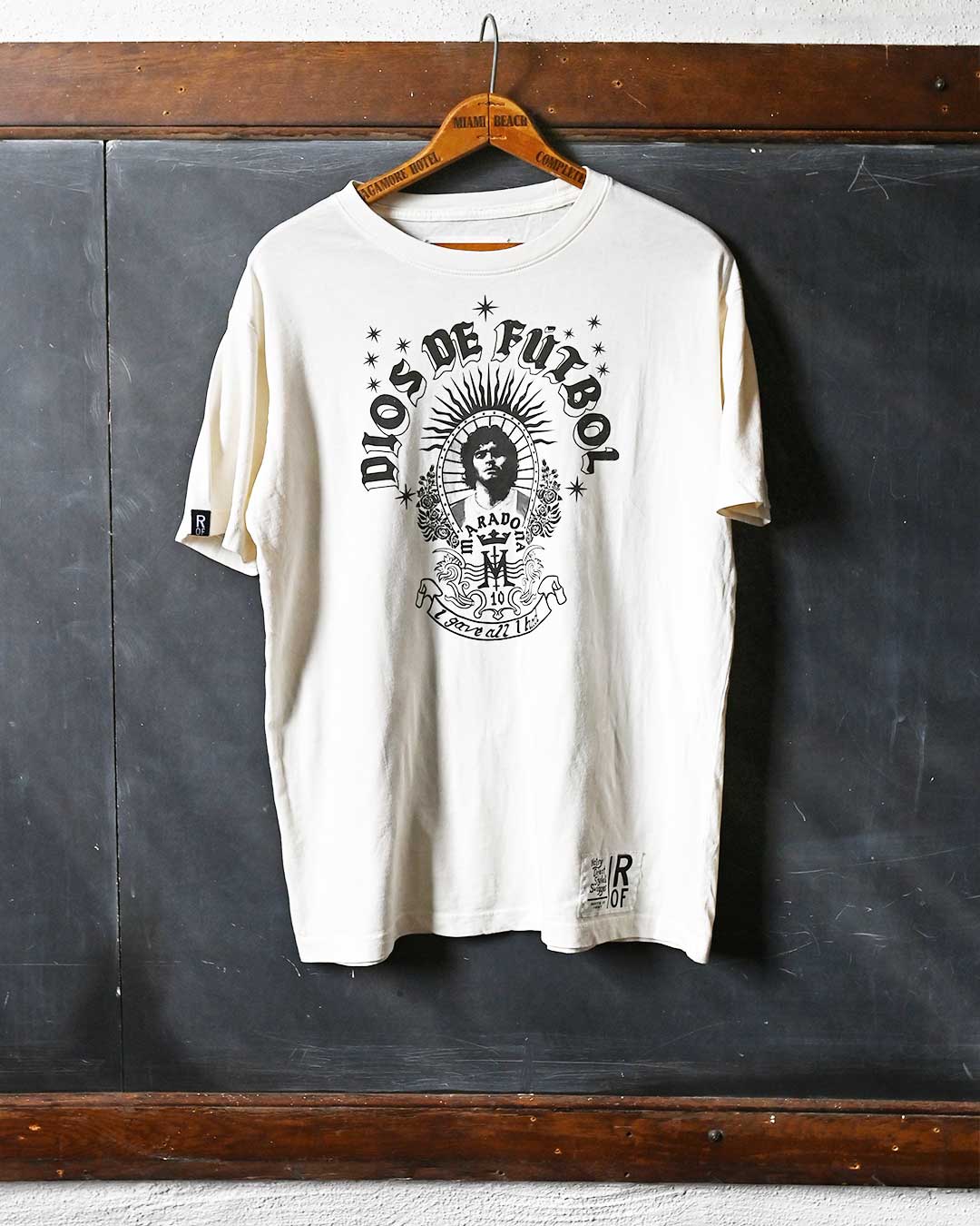 Maradona Dios De Futbol White Tee - Roots of Fight Canada