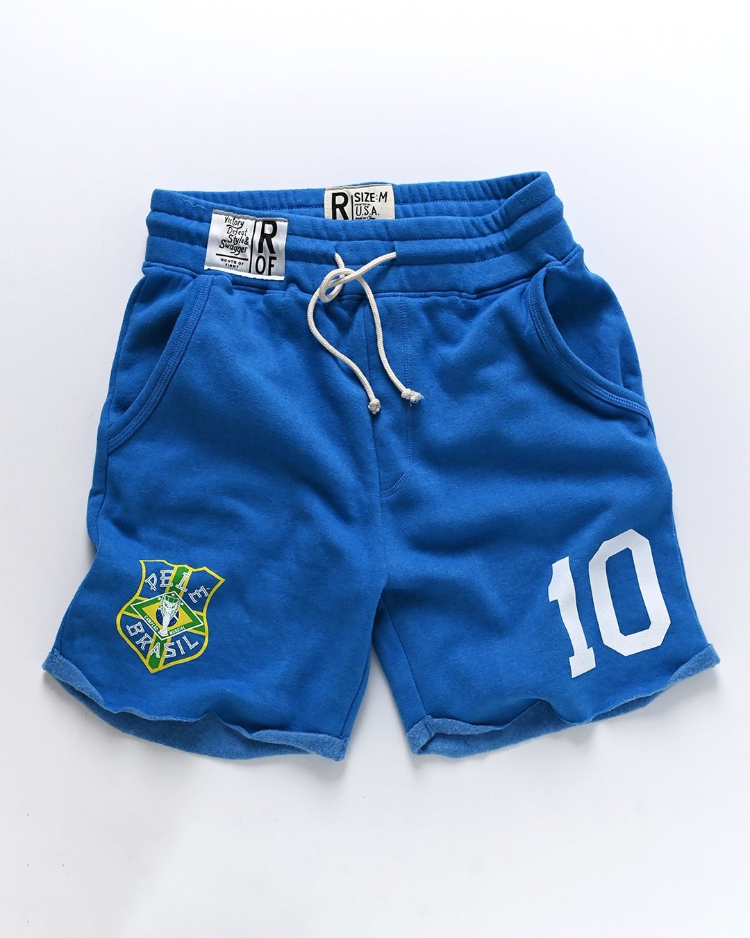 Pelé #10 Brasil Blue Shorts - Roots of Fight Canada