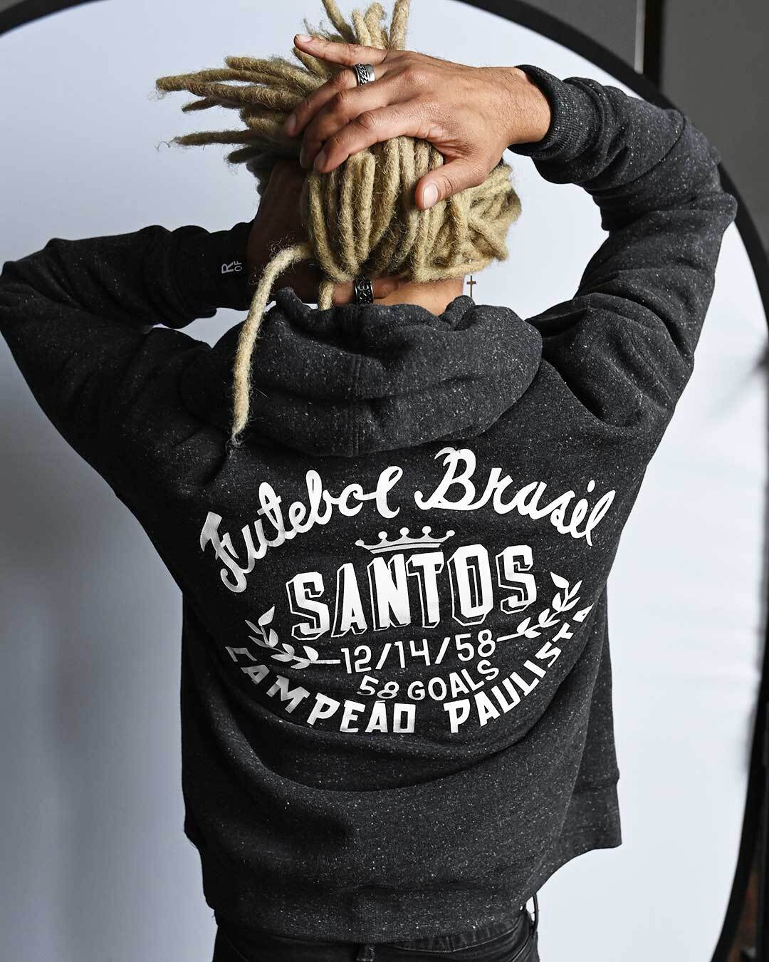 Pelé Santos Black PO Hoody - Roots of Fight Canada