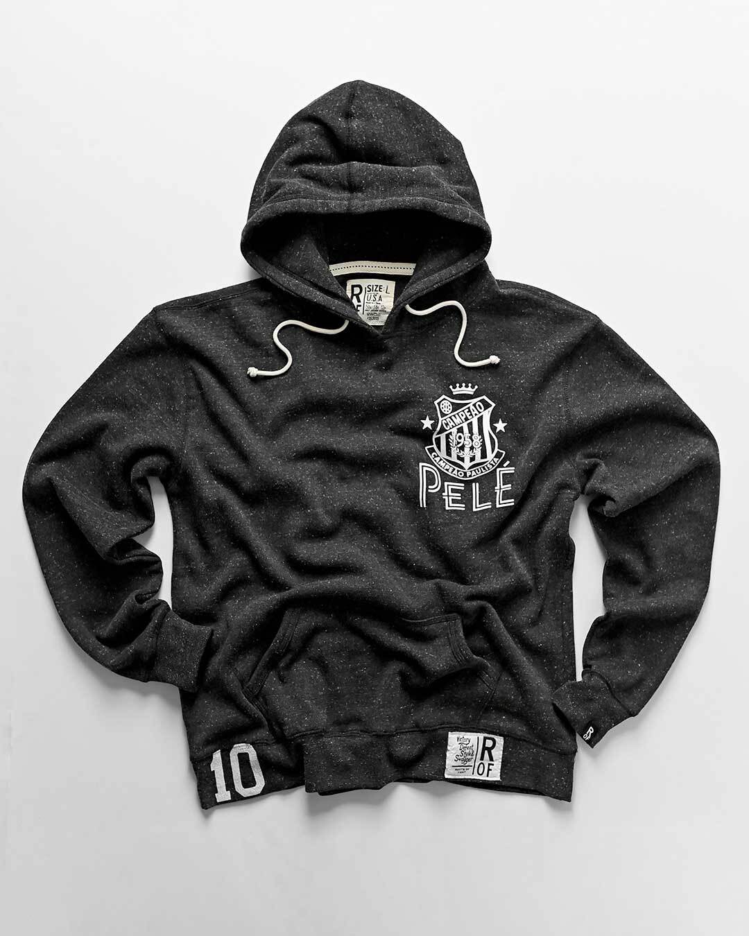 Pelé Santos Black PO Hoody - Roots of Fight Canada