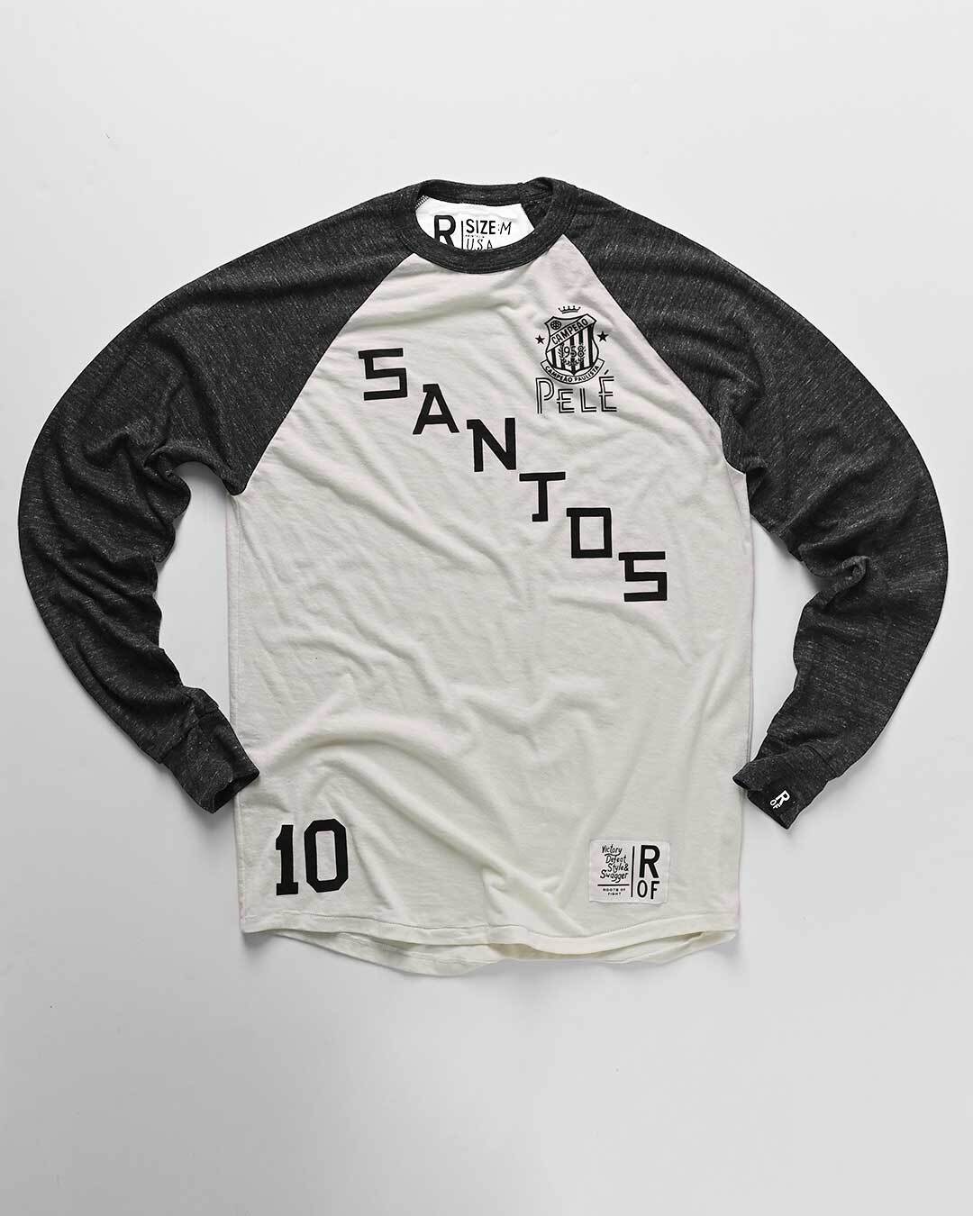 Pelé Santos Black Raglan - Roots of Fight Canada