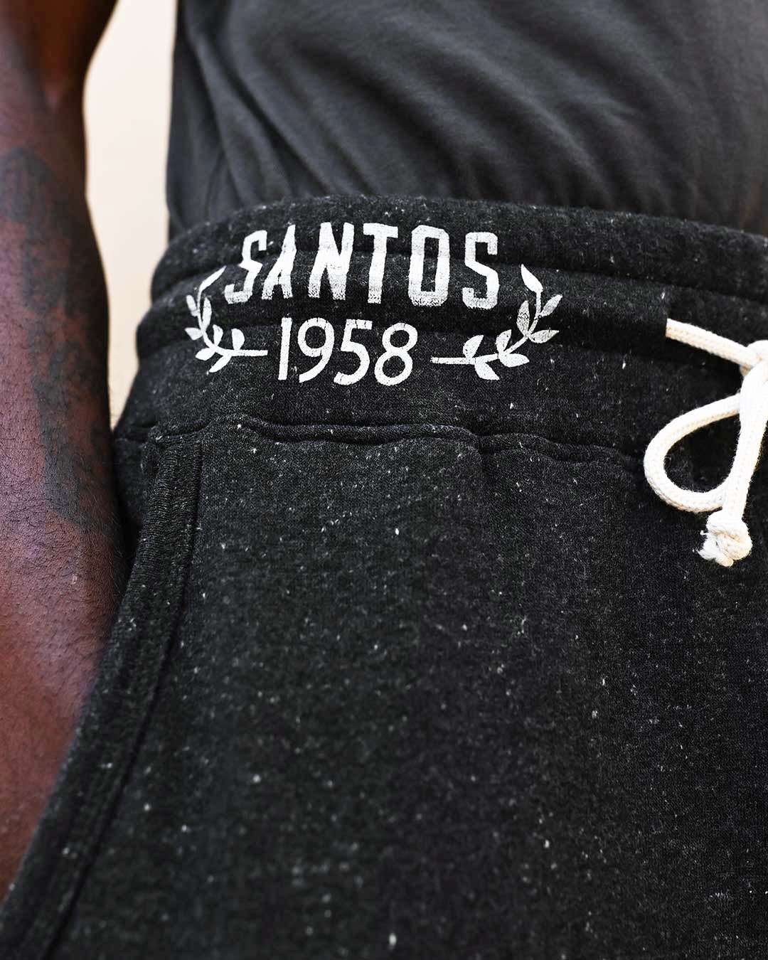 Pelé Santos Black Sweatpants - Roots of Fight Canada