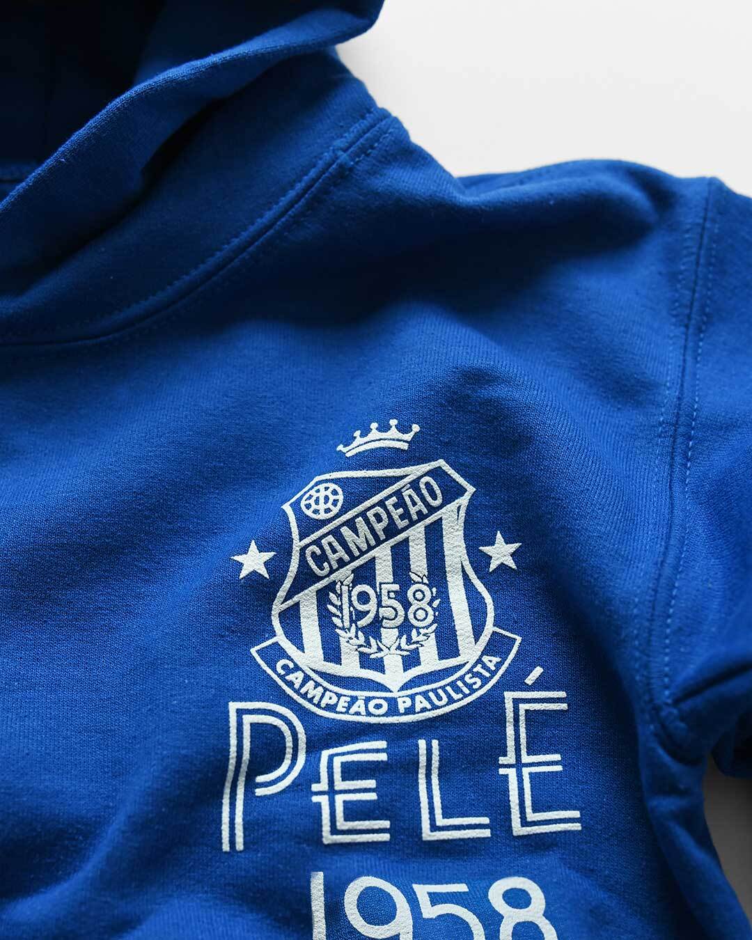 Pelé Santos Blue Kid&#39;s PO Hoody - Roots of Fight Canada