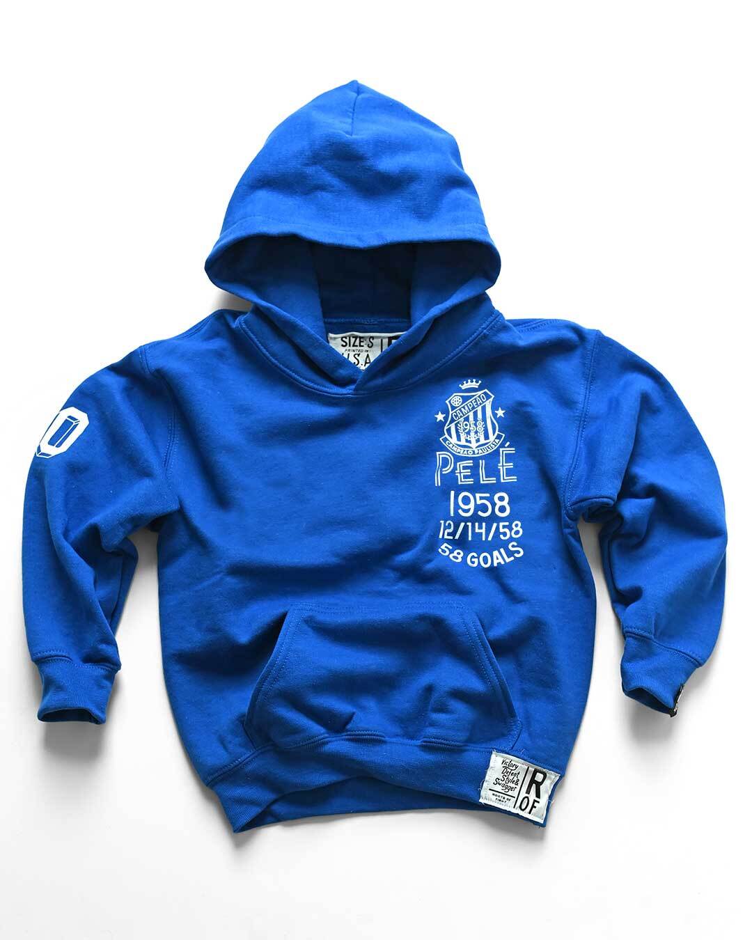 Pelé Santos Blue Kid&#39;s PO Hoody - Roots of Fight Canada