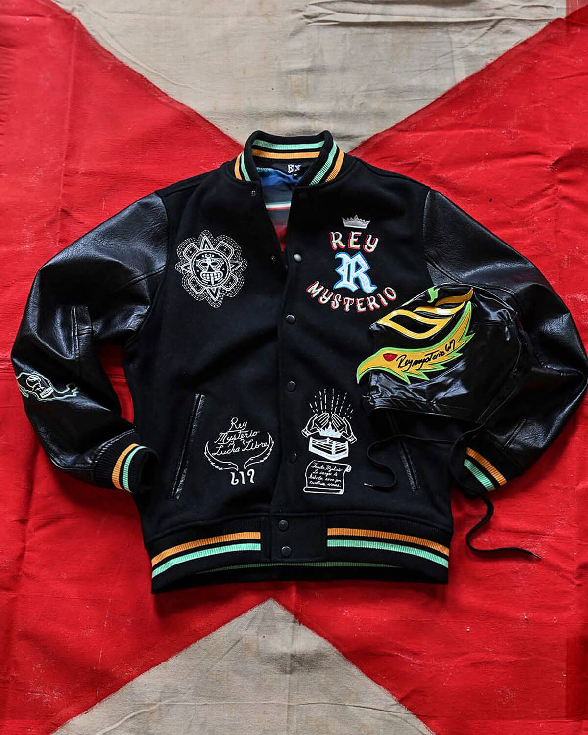 Rey Mysterio Lucha Melton Jacket - Roots of Fight Canada