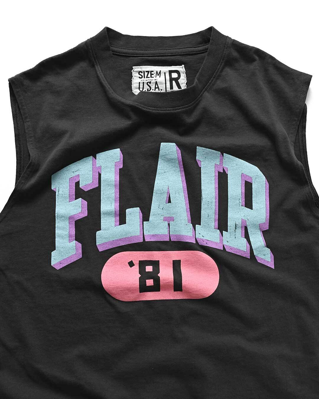 Ric Flair Retro Black Muscle Tee - Roots of Fight Canada