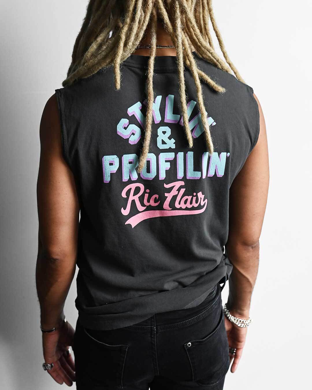 Ric Flair Retro Black Muscle Tee - Roots of Fight Canada