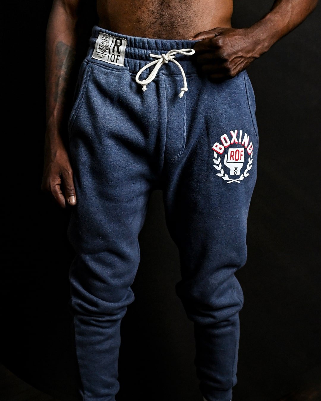 ROF Games Boxing Navy Sweatpants - Roots of Fight Canada