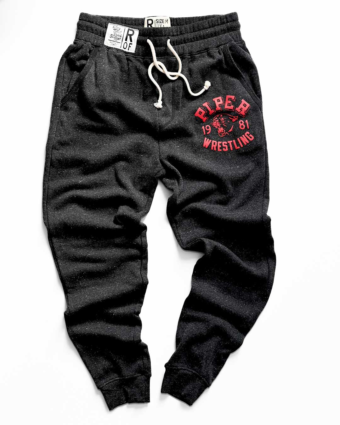 Rowdy Roddy Piper 1981 Black Sweatpants - Roots of Fight Canada