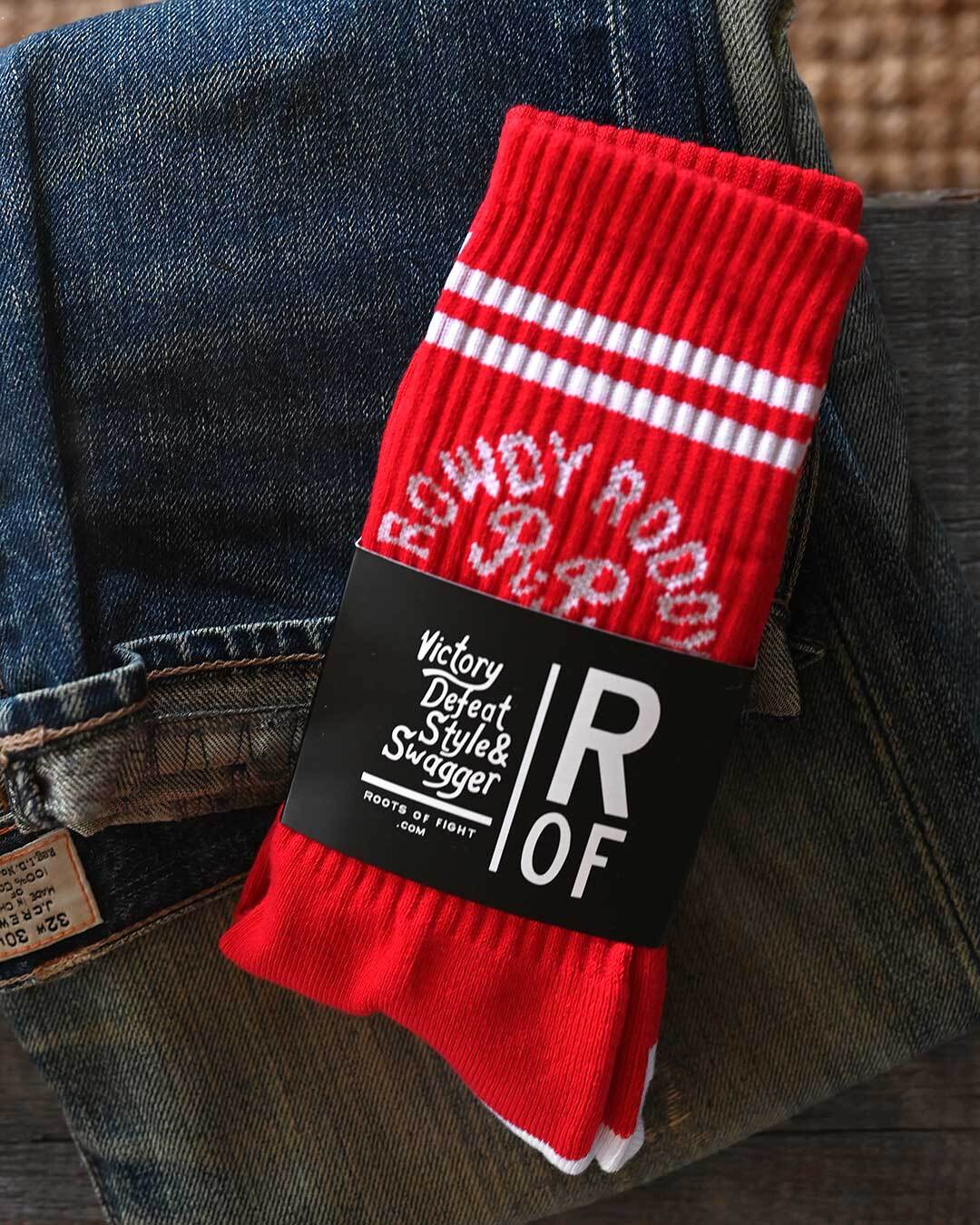 Rowdy Roddy Piper Red Socks - Roots of Fight Canada