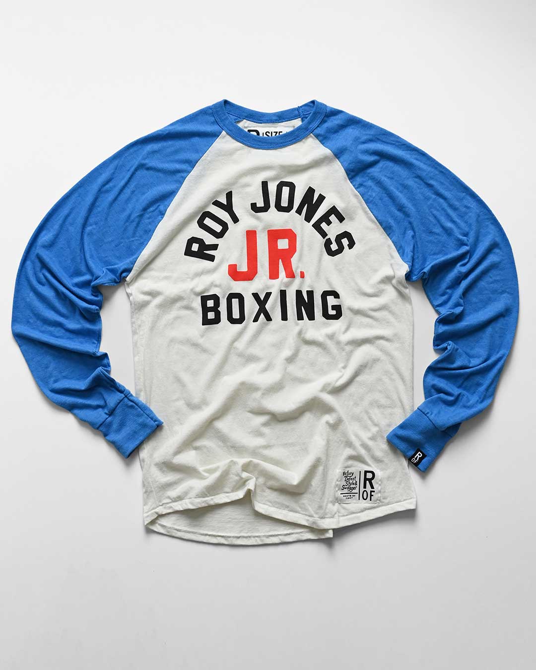 Roy Jones Jr. Boxing Blue Raglan - Roots of Fight Canada