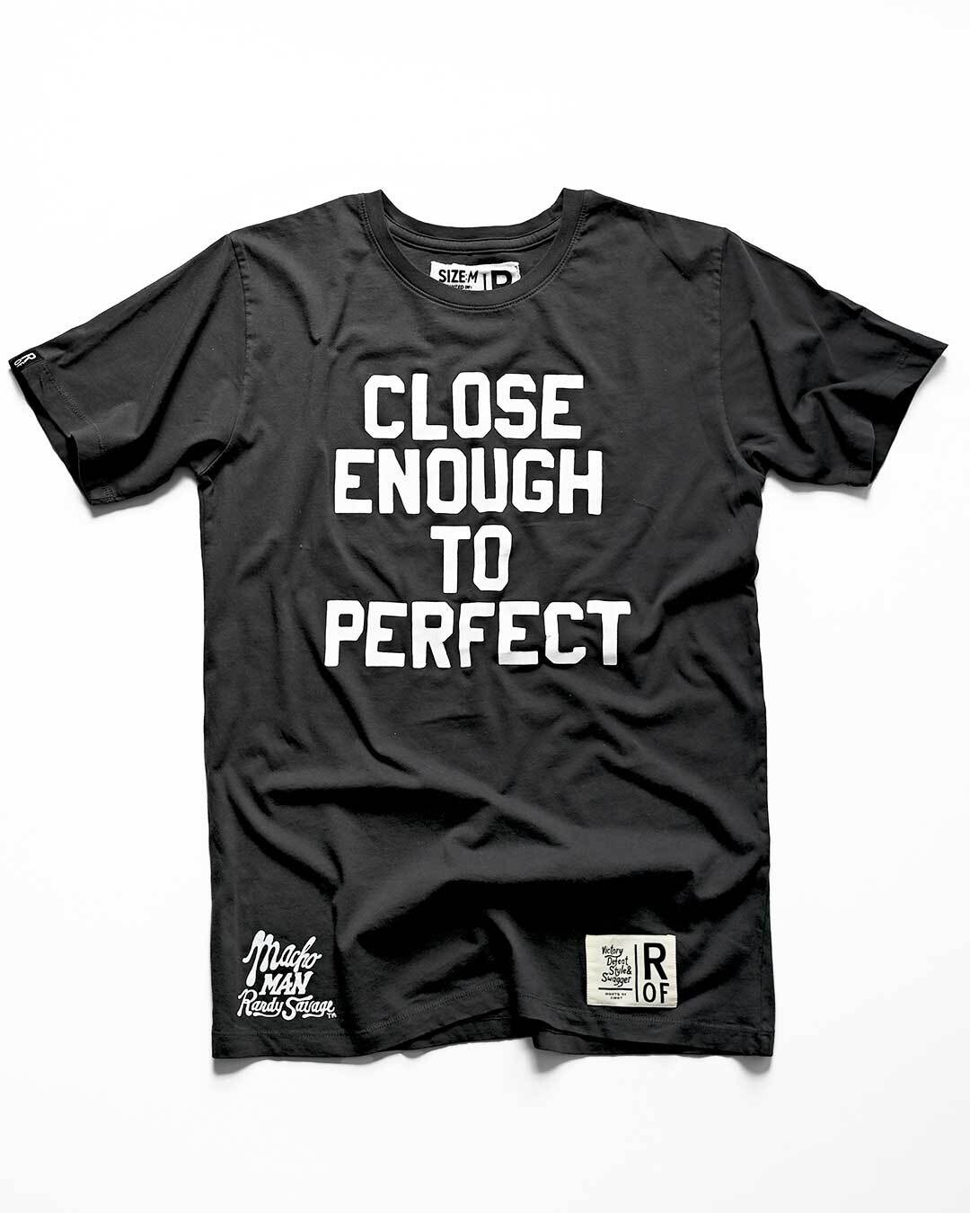 Savage &#39;Close Enough To Perfect&#39; Black Tee - Roots of Fight Canada