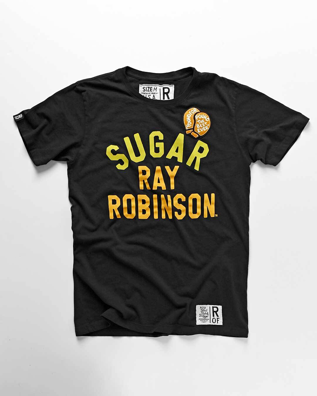 Sugar Ray Robinson &#39;Pound for Pound&#39; Black Tee - Roots of Fight Canada