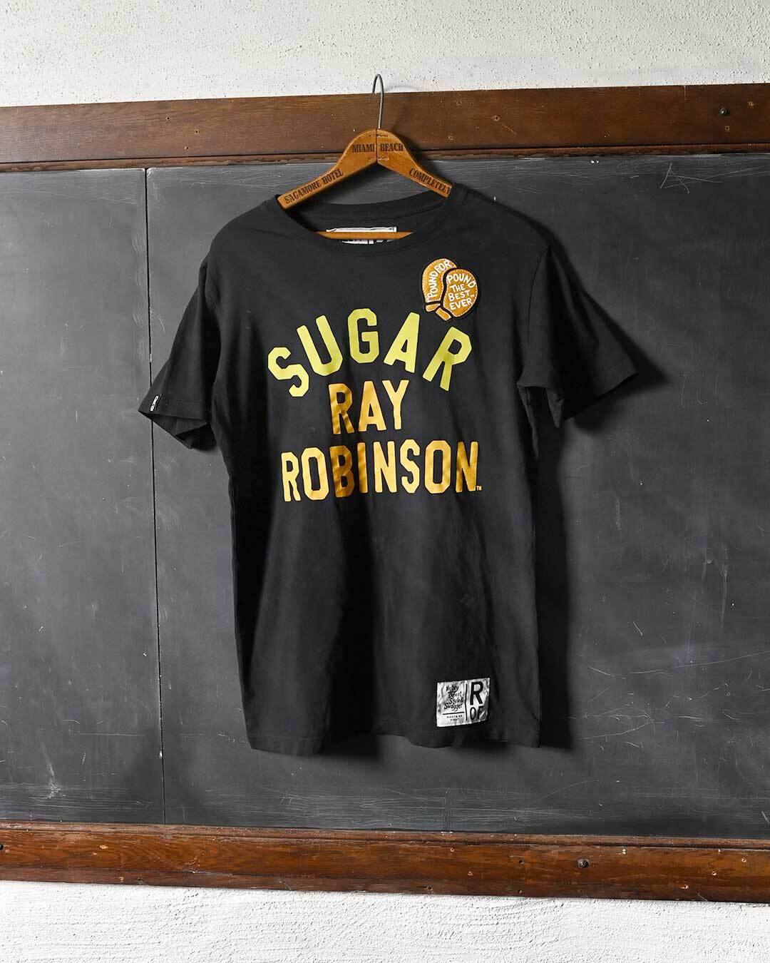 Sugar Ray Robinson &#39;Pound for Pound&#39; Black Tee - Roots of Fight Canada