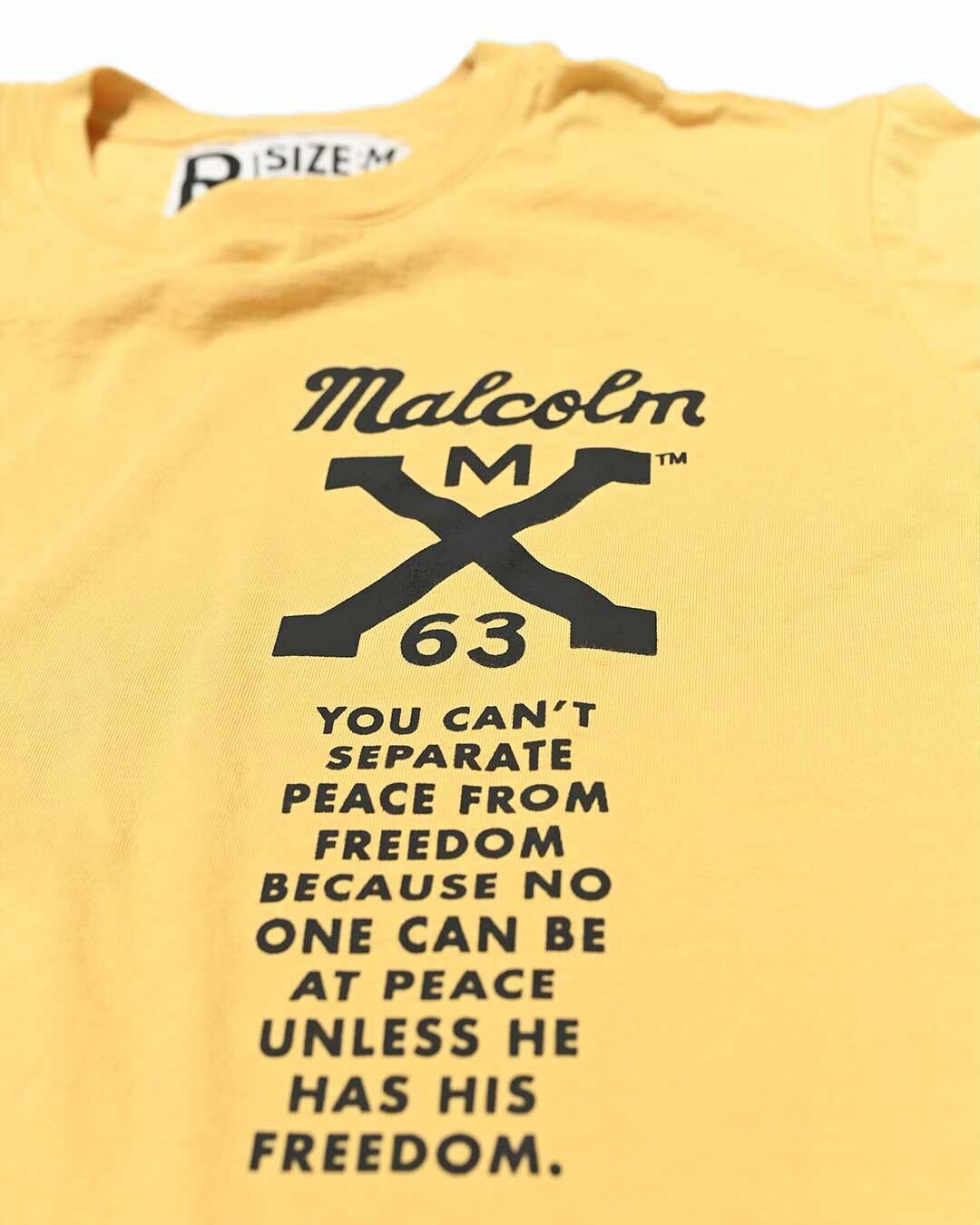 Malcolm X Freedom Gold Tee - Roots of Fight Canada